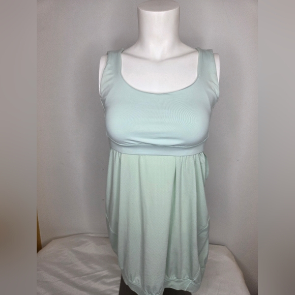 Lululemin Athletica Size 8 Mint Color Strappy Back Tank Top - Picture 3 of 8